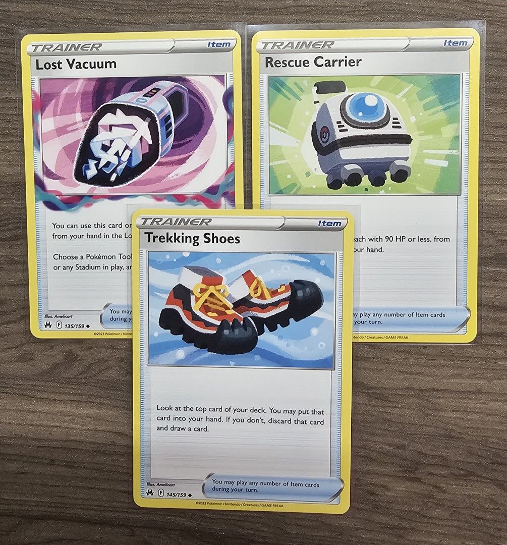 SET) Pokemon Trainer cards Amelicart, Hobbies & Toys, Toys & Games on  Carousell