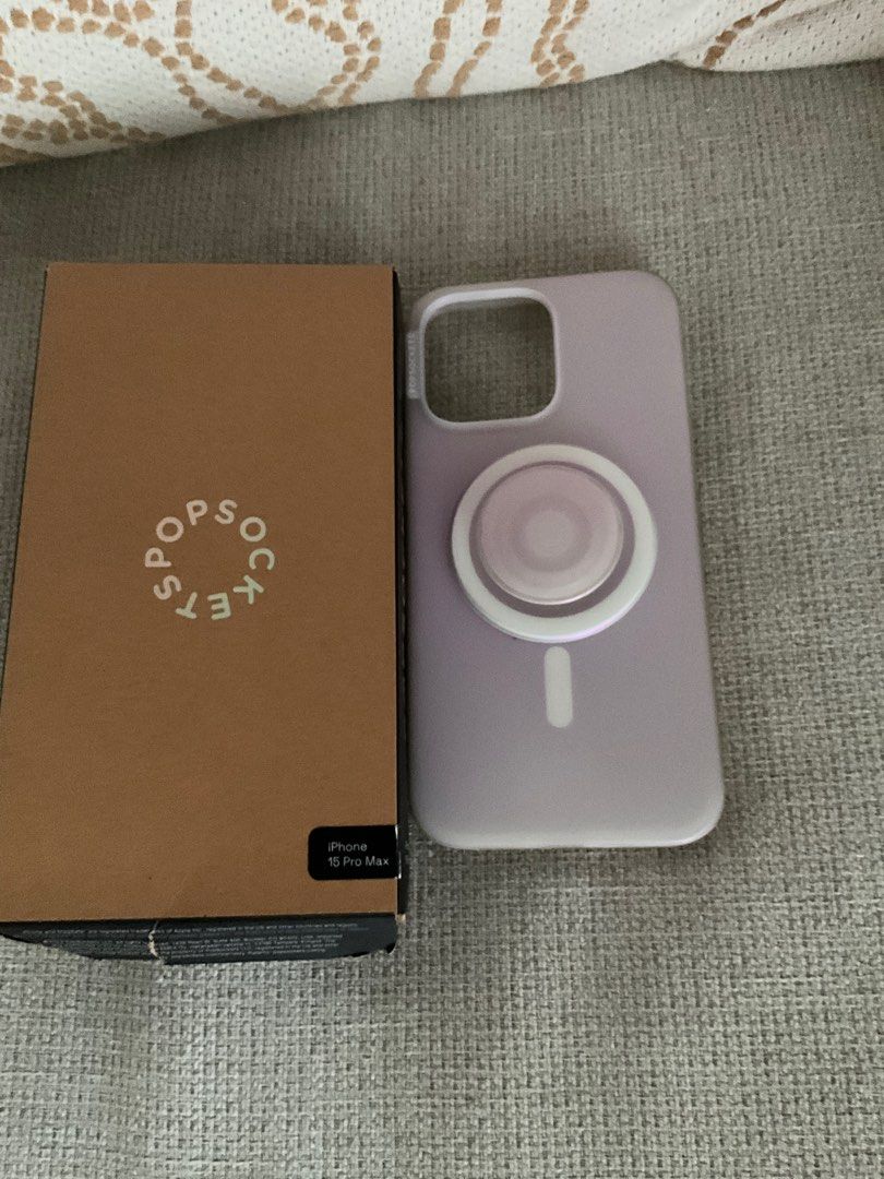 Popsocket case for Iphone 15 Pro max (Category: Cases & Sleeves) located in Rizal. Submitted by shopaholicsnook (Listing ID 1387954285, Image 3). Description: Slightly used. With box.