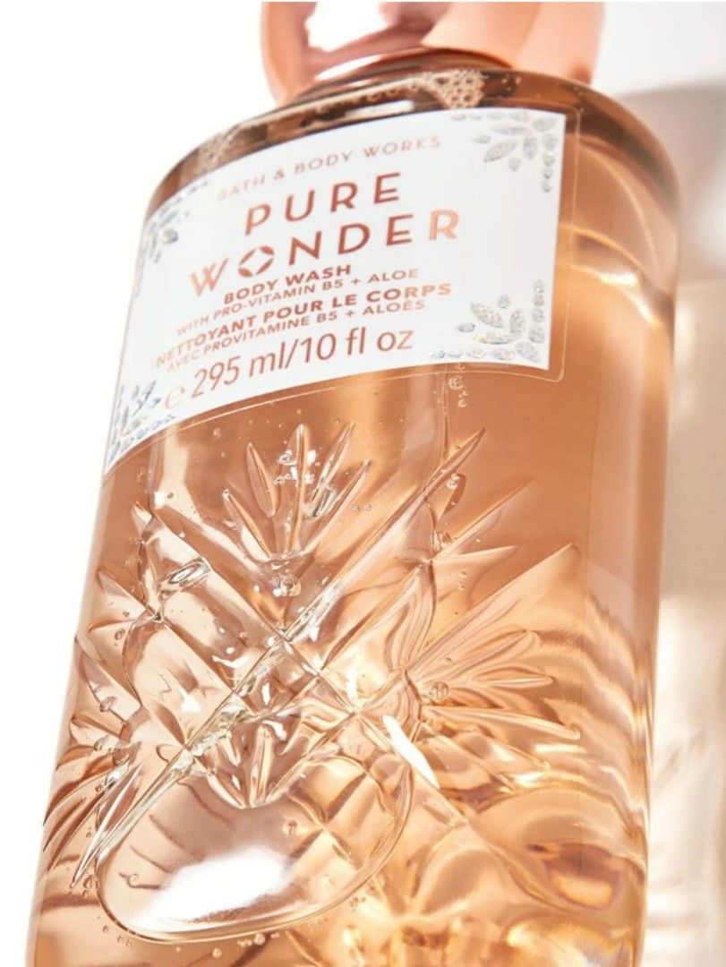 PURE WONDER BODY WASH (Category: Bath) located in Manila. Submitted by msonsonshop (Listing ID 1388039597, Image 2). Description: What it does: gently cleanses your skin with a rich, bubbly lather. Why you'll love it: Infused with the good stuff (pro-vitamins B5 and aloe) Gentle and non-drying Made without sulfates, parabens or artificial dyes Dermatologist tested Bottle made with 50% recycled plastic.