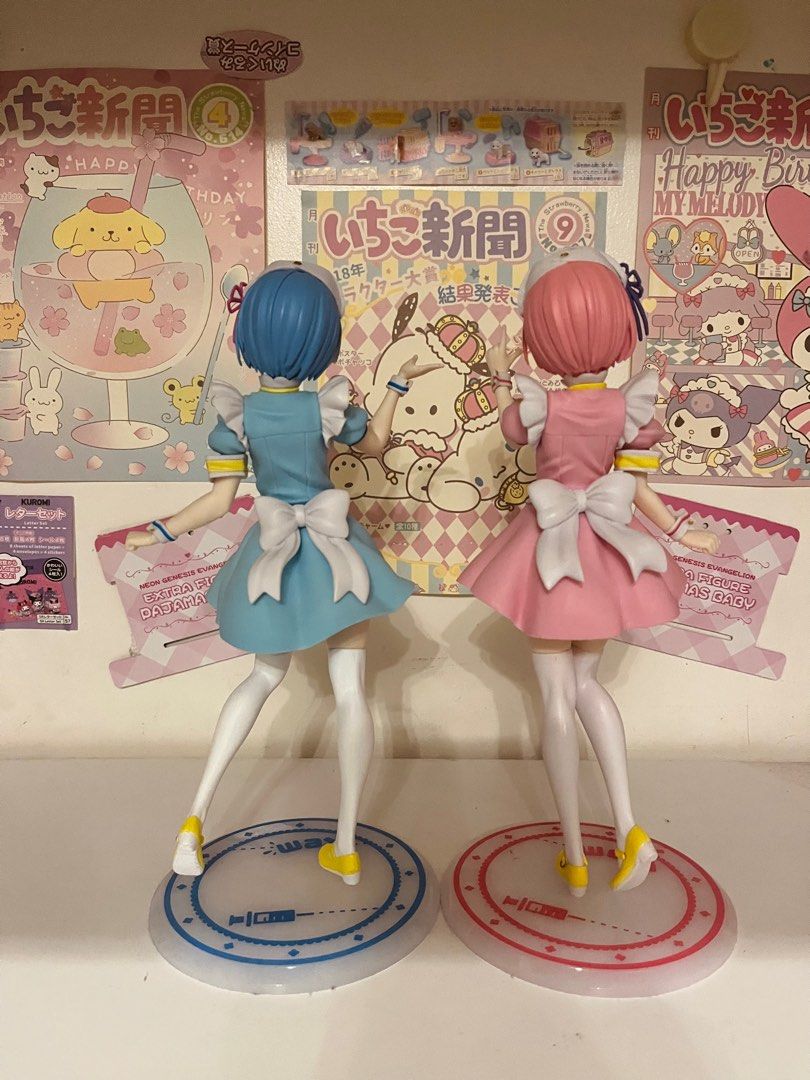 Rem & Ram Nurse Maid Figures (Category: Figurines & Statues) located in Manila. Submitted by frankie.ie (Listing ID 1388092347, Image 2). Description: .ᐟ 100% Authentic .ᐟ PHP 599 ea .ᐟ MOD: lalamove .ᐟ MOP: Gcash loose, no box .