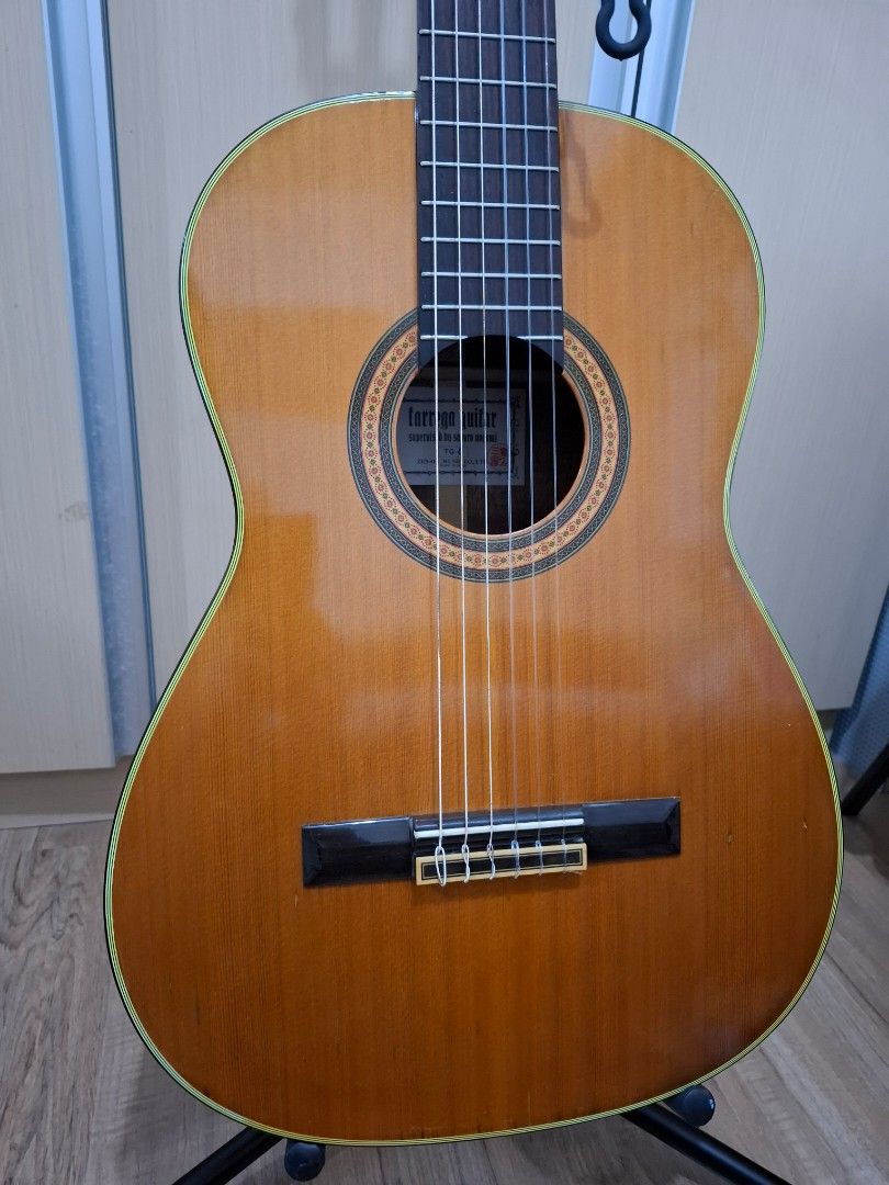 Saburo Nogami Torres Classical Guitar (Category: Musical Instruments) located in Manila. Submitted by danielatan (Listing ID 1387692380, Image 3). Description: Saburo Nogami Torres model lightly built with slight smaller bouts and thicker body cedar top rosewood back and sides with original fitted hard case.