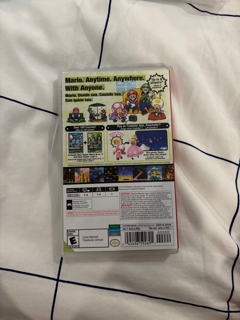 Super Mario Bros.U Deluxe Nintendo Switch Game (Category: Nintendo) located in Rizal. Submitted by lulu.pieces (Listing ID 1387954249, Image 2). Description: SRP 3K Just opened.