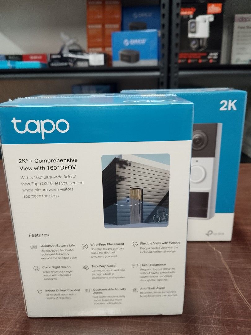 TP-Link Tapo D210 Battery Powered Smart Video Doorbell Camera (Category: Security Systems & CCTV Cameras) located in Pasig City. Submitted by mahara1624 (Listing ID 1388118949, Image 3). Description: Brand New and Original Items 🏍️ Same Day Delivery - Lalamove delivery within Metro Manila - For walk-ins: Always PM first for item availability - We are also open for night time deliveries 🧰 Warranty: - 7 days store warranty for factory defects - 1