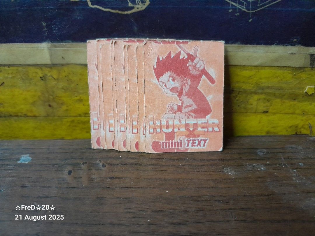Vintage Hunter X Hunter Miniteks Cards (9pcs) (Category: Raw Singles) located in San Pablo. Submitted by fredambion (Listing ID 1388096054, Image 2). Description: *Please Take Time To Read Descriptions & Check The Photos *What You See Is What You Get *Vintage Hunter X Hunter Miniteks Cards *For Only 25 / 9pcs *Early 2000s / No Doubles *Like New to Well Used Condition *2nd Hand Condition *Good For Collection *Manage Your Expectation *Dont Offer If