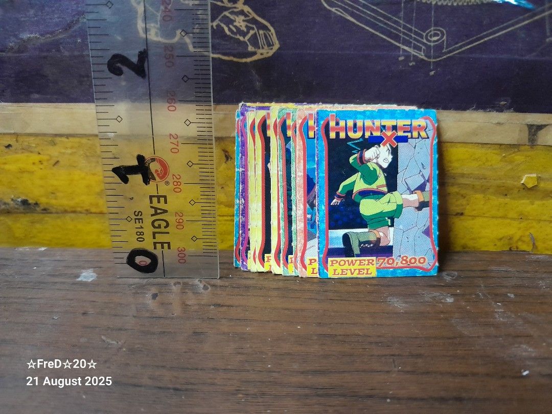 Vintage Hunter X Hunter Miniteks Cards (9pcs) (Category: Raw Singles) located in San Pablo. Submitted by fredambion (Listing ID 1388096054, Image 1). Description: *Please Take Time To Read Descriptions & Check The Photos *What You See Is What You Get *Vintage Hunter X Hunter Miniteks Cards *For Only 25 / 9pcs *Early 2000s / No Doubles *Like New to Well Used Condition *2nd Hand Condition *Good For Collection *Manage Your Expectation *Dont Offer If