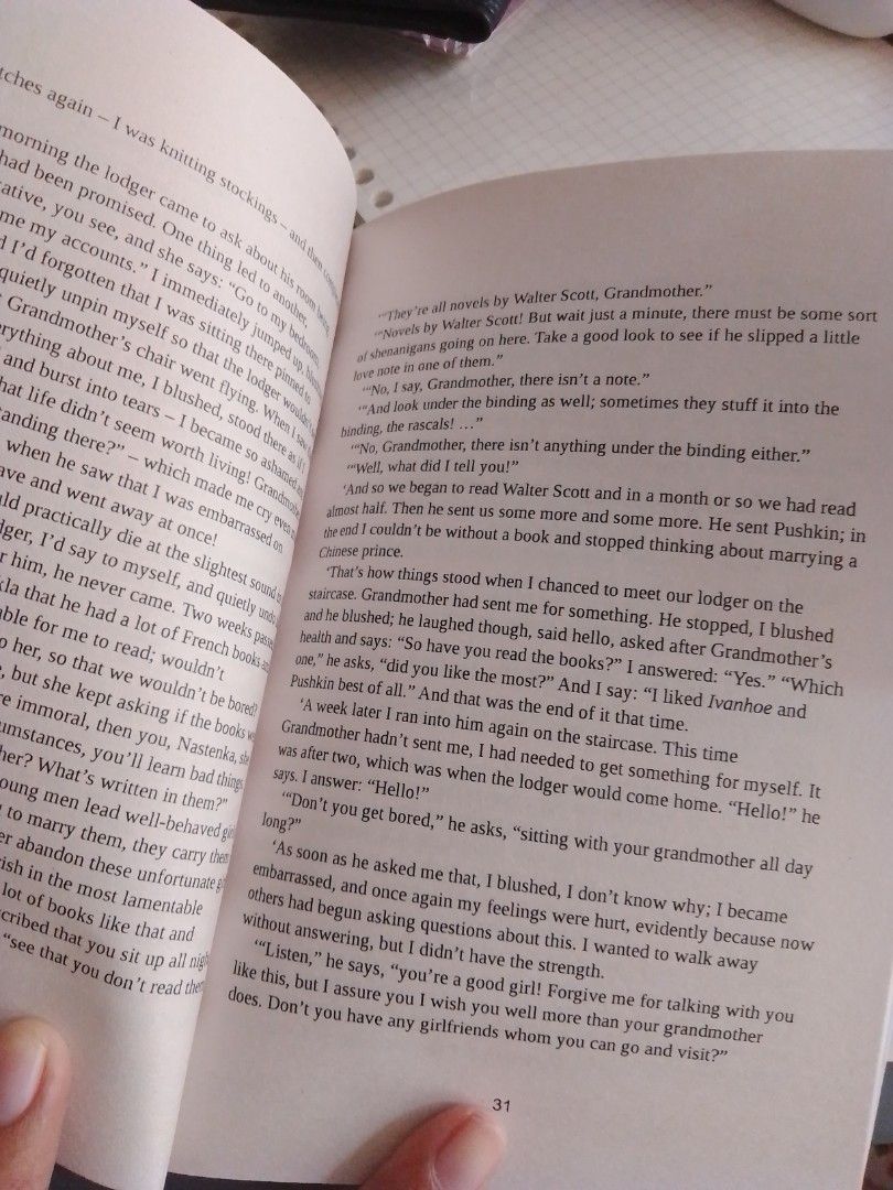 White Nights book (Category: Storybooks) located in Pasig City. Submitted by mxriem_ (Listing ID 1387993032, Image 3). Description: • with one annotation lng at 1st page •good as new dm for more photos.