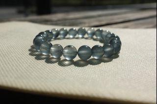 天然水晶 灰藍兔毛 8mm 稀有 手串64232046246657110