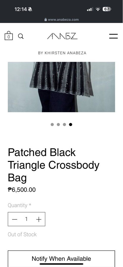 Anabeza Patched Triangle Bag in Black Denim (Category: Cross-body Bags) located in Caloocan City. Submitted by theeclutter (Listing ID 1322195571, Image 3). Description: for sale black denim triangle bag from anabeza could function as a shoulder bag or as a crossbody bag adjustable strap length brand new 5,000 (srp is 6,500) it’s a really beautiful piece. i think it’s a nicer version of the regular triangle bags..