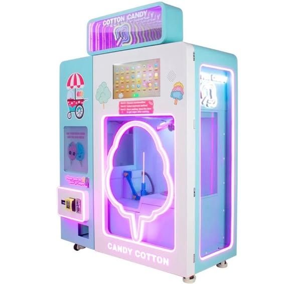 COTTON CANDY VENDING MACHINE (Category: Office & Business Technology) located in San Pablo. Submitted by vennisa.sportssupplies (Listing ID 1388134555, Image 2). Description: AUTOMATIC COTTON CANDY FLOSS MACHINE PRE ORDER PLEASE EXPECT 30 TO 45 DAYS DELAY BEFORE THE DELIVERY DATE -With Bill/Coin/Card slot Machine Specification: ✅Condition: New ✅Origin: Mainland China ✅Type: Vending Machines ✅Dimension: 1500*680*2105mm ✅Power: 400-1400w ✅After-sal