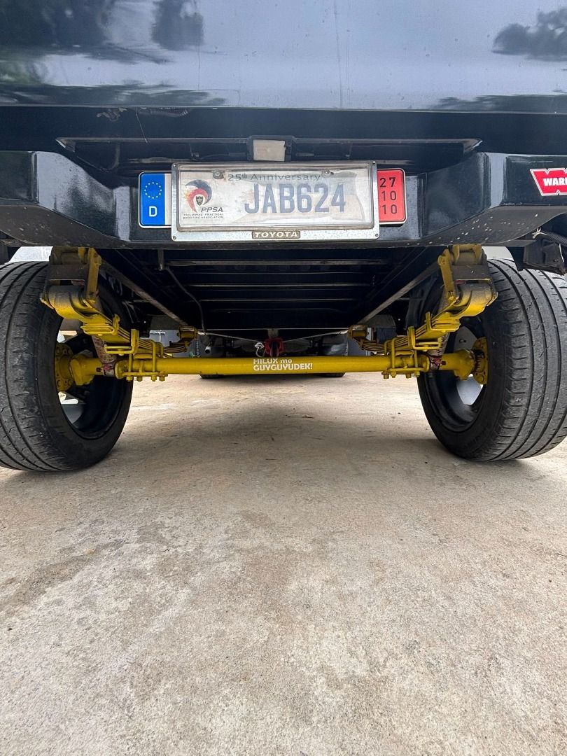 FOR SALE TRAILER (Category: Heavy Vehicles) located in Echague. Submitted by johannes_arthuremus (Listing ID 1388175685, Image 3). Description: TRAILER TOYOTA TRUCK BED: SUSPENSIONS: 1. STRADA LEAF SPRING 2. RANCHO SHOCK ABSORBERS 3. DOUBLE HUB BEARING 4. RIM 20X275X55 5. FARM JACK 6. TAIL GATE SHOCK 7. ORIGINAL TOYOTA RUBBER BED 8. COOLER AND TOOLS SPACE 9. FRONT REAR WHEEL CP NUM: 09085390762 .