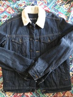 Gap 1969 毛毛牛仔外套 羊羔毛領64221336102530110