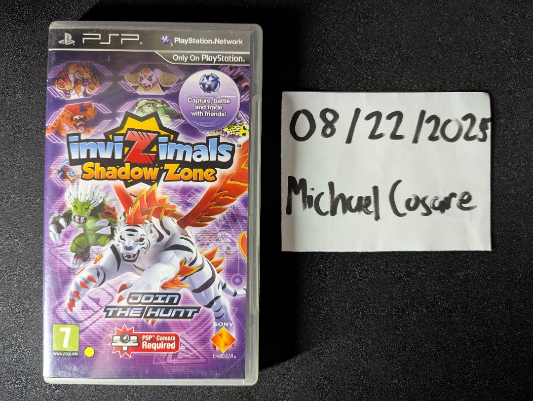 Invizimals Shadow Zone UMD (Category: PlayStation) located in Pasig City. Submitted by tactacinmo (Listing ID 1388193179, Image 1). Description: Invizimals Shadow Zone UMD Price: 300 php (negotiable) > Played twice. > Minor scratches on the plastic covering, and on the disc itself. > No AR Card (you can print one) Message for inquiries. MOP: GCash (+15 php for bank transfer fee), Maya, Bank Transfer, F2F (Meetup) Meetup Locations: Around Pasig, S