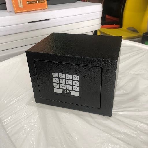 iSAFE Electronic Digital Safe Automatic Door Open (Category: Safe) located in Quezon City. Submitted by costuless_qc_branch (Listing ID 1388180738, Image 2). Description: Item Code: ISF-17ABLK SALE PRICE: ₱1,399.00 Note: Price may change without prior notice. iSAFE™ Electronic Digital Safe Automatic Door Open ♡ Color: Black ♡ Size: H17 x W23 x D17cm ♡ Material: Steel ♡ Simple keypad interface ♡ One-touch re-set button inside safe ♡ Time out perio