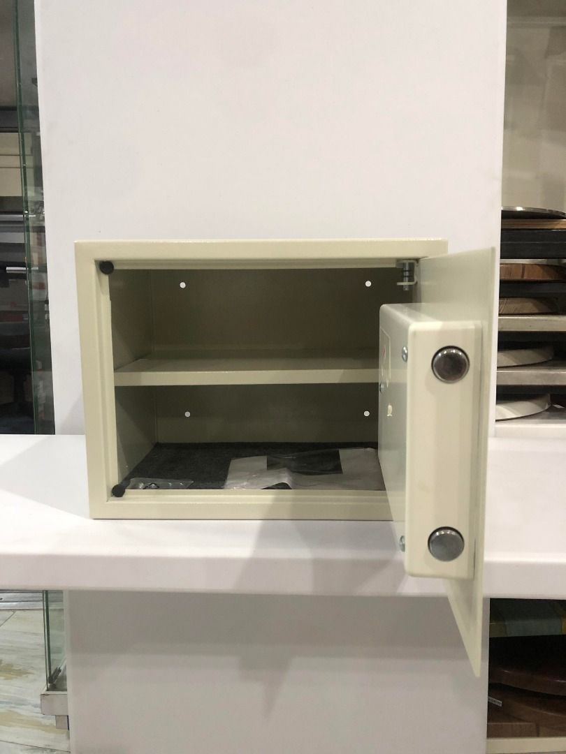 iSAFE™ iSFN-30 Electronic Digital Safe (Category: Safe) located in Taguig. Submitted by costuless.taguig (Listing ID 1348045010, Image 3). Description: Item Code: iSFN-30 SALE PRICE: ₱3,399.00 Note: Price may change without prior notice. iSAFE™ Electronic Digital Safe ♡ Colors: Beige & Black ♡ Size: H30 x W38 x D30cm ♡ Material: Steel ♡ Simple keypad interface ♡ One-touch re-set button inside safe ♡ Time out period: After 3 attempts ♡ Pre drilled