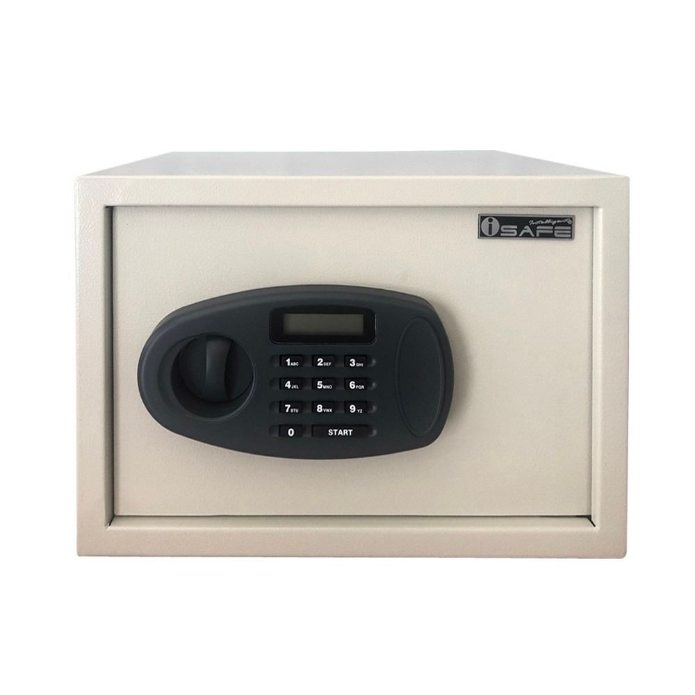 iSAFE™ SFLCD25 Electronic Digital Safe with LCD (Category: Safe) located in Taguig. Submitted by costuless.taguig (Listing ID 1348098184, Image 1). Description: Item Code: SFLCD25 SALE PRICE: ₱2,999.00 Note: Price may change without prior notice. iSAFE Safety Vault Electronic Digital Hotel Safe Vault ♡ Colors: Beige & Black ♡ Size: H25 x W35 x D25cm ♡ Material: Steel ♡ Simple keypad interface ♡ One-touch re-set button inside safe ♡ Time out perio