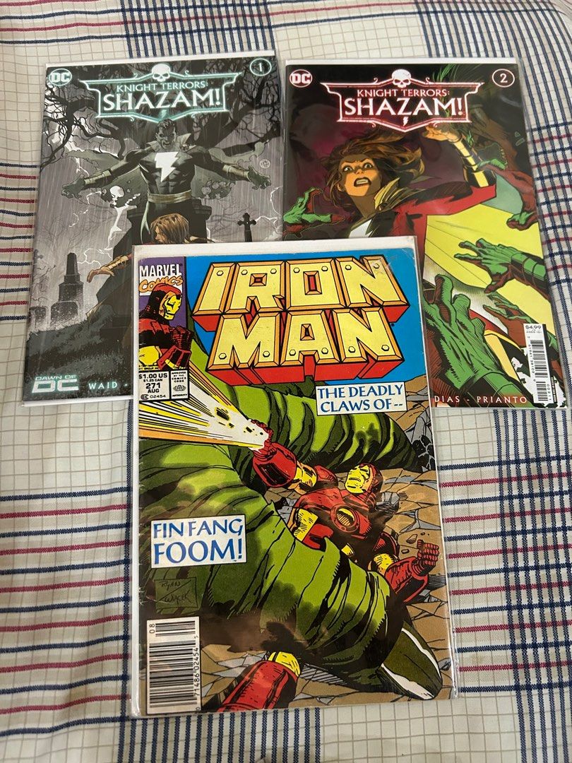 knight terrors: shazam and iron man comic set (Category: Comics & Manga) located in San Fernando. Submitted by loonaonethird (Listing ID 1388199163, Image 1). Description: mop: gcash mod: direct jnt.