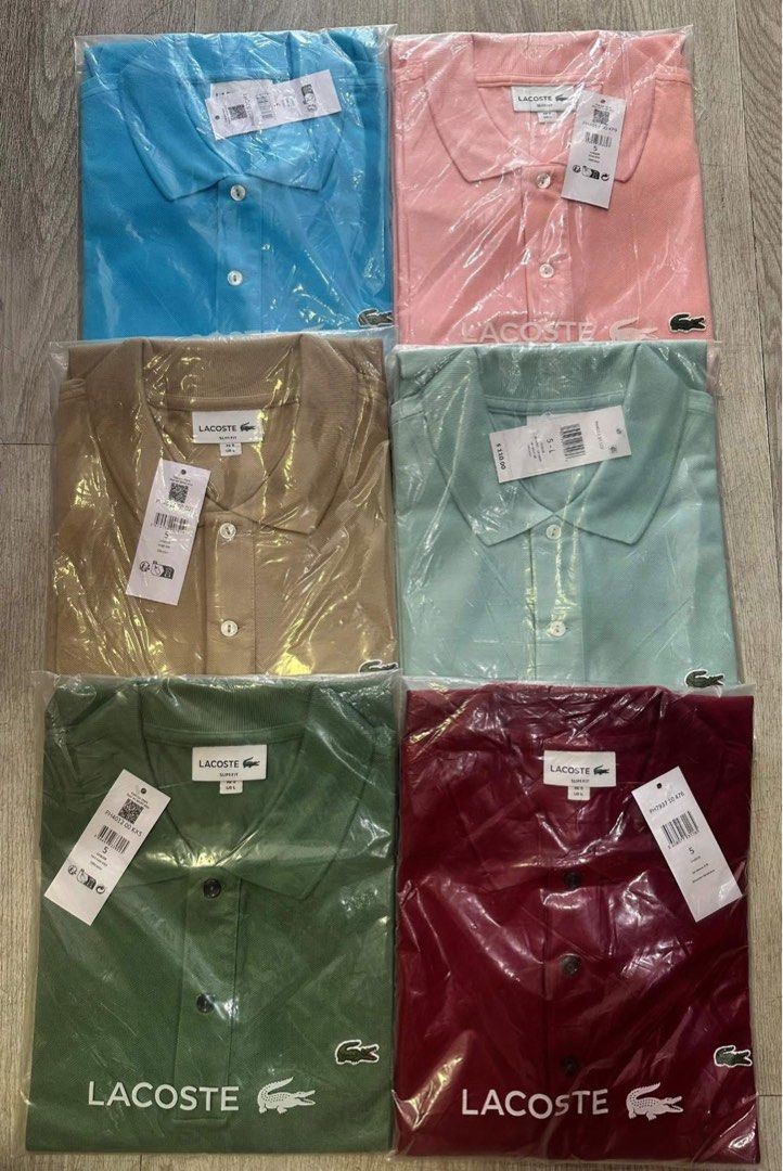 LacostePoloShirt S5 Slimfit (Category: Tshirts & Polo Shirts ) located in Balanga. Submitted by ec.sustento (Listing ID 1388164148, Image 1). Description: 🙌 On Hand Pinas 🇵🇭🇵🇭☺️ PAMIGAY S❤️LE‼️ 😍😍😍 SUPER SA LE‼️‼️📣📣 🐊🐊🐊 pique cotton polo shirt Color: ⤵️⤵️⤵️ Size: 5L Fit: Slim fit SRP: ₱ 🏷 ₱ 2599-2699 📩 How to Order? 1. Direct Message TSC 2. comment “Mine” and We will Reply to you. 3. Confirm your order and Pay. 4. Ship the followin