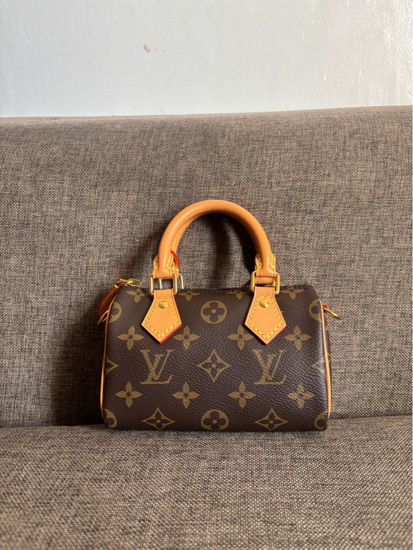 LOUIS VUITTON NANO SPEEDY (Category: Luxury Bags & Wallets) located in San Fernando. Submitted by Bagstatic_luxuries (Listing ID 1387645267, Image 2). Description: Rare finds! With original dustbag Japan sourced 🇯🇵.