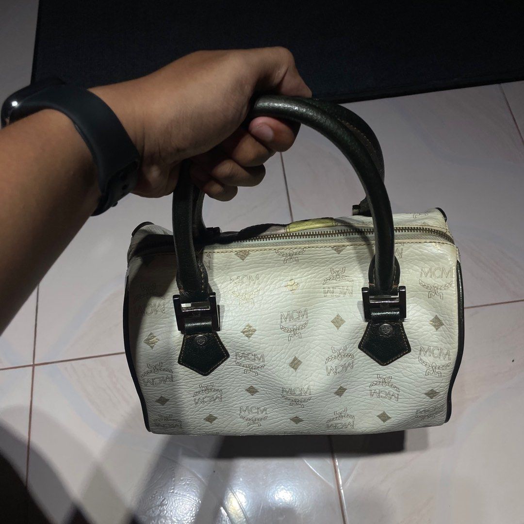 MCM boston bag (Category: Luxury Bags & Wallets) located in Tarlac. Submitted by thrift2tarlac (Listing ID 1388233926, Image 1). Description: Lighly used Issue: photo provided (still presentable).