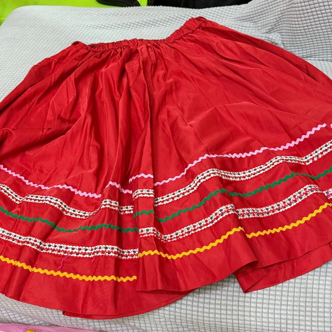 Mexican Folorico Dance Skirt (Category: Skirts) located in Manila. Submitted by fransoul (Listing ID 1388244690, Image 1). Description: Garterized waist, fits small to semi large Check my profile for more preloved tops, skirts, and dresses 💖.