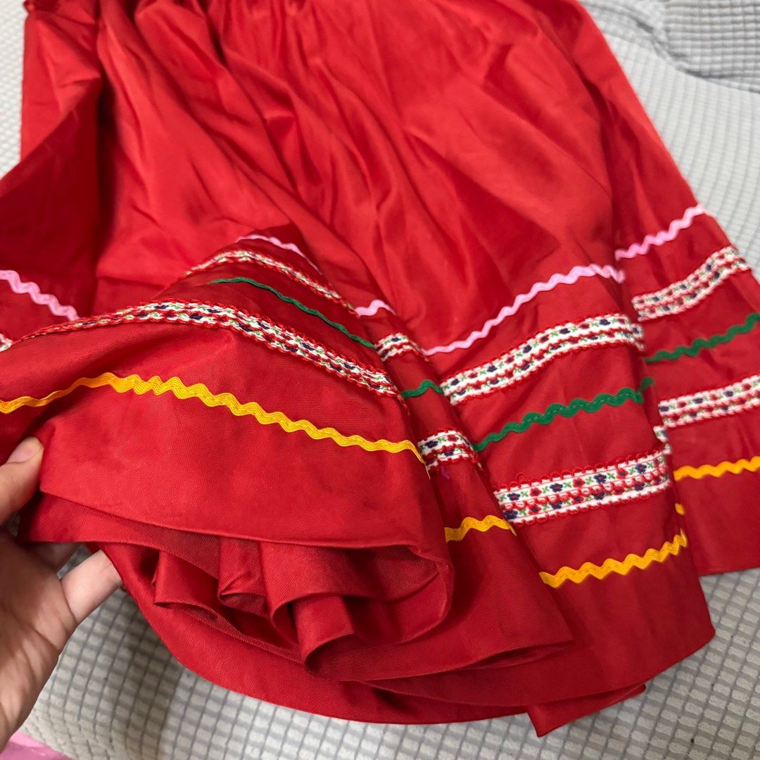 Mexican Folorico Dance Skirt (Category: Skirts) located in Manila. Submitted by fransoul (Listing ID 1388244690, Image 2). Description: Garterized waist, fits small to semi large Check my profile for more preloved tops, skirts, and dresses 💖.