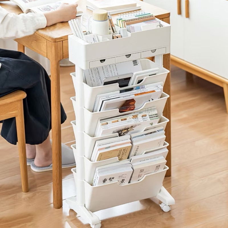 Multi Tray Drawer Rack | Vertical Paper Shelf Rack | Office Storage ...