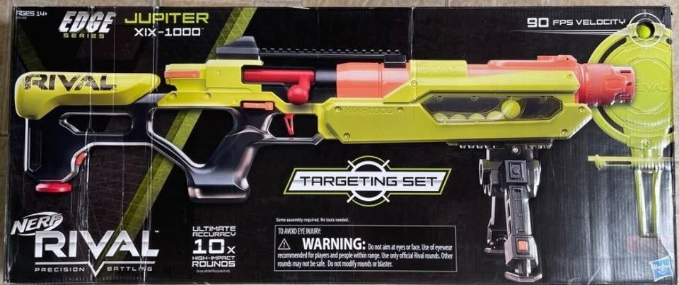 Nerf Rival Saturn Complete (Category: Action & Battle Toys) located in Manila. Submitted by svencheng123 (Listing ID 1388132219, Image 1). Description: Nerf Rival Saturn Complete.