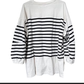 niko and ... Nico and balloon sleeve striped pullover, size S/M loose-fitting, fall/winter top64198644348289110