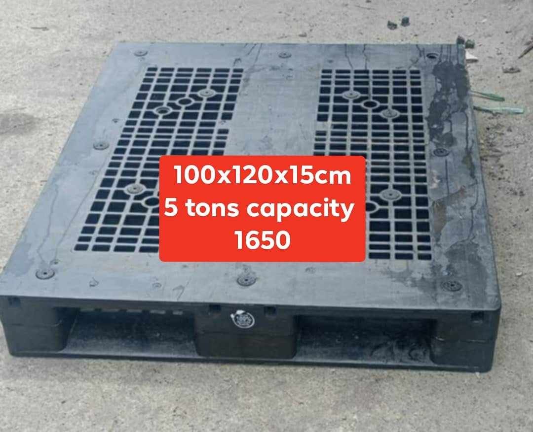 Plastic pallet second hand (Category: Construction & Building Materials) located in Valenzuela. Submitted by lizamachad65865 (Listing ID 1388288984, Image 1). Description: plastic pallet all standard sizes available Heavy-duty 100x120x15cm for 5 tons capacity Medium 100x120x15 or 110x110x15cm for 2 tons capacity Light duty 100x120x12cm or 110x110x12cm for 1 tons capacity for those interested kindly PM US!! FB page pallet vindors.
