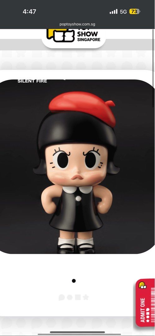 Pop Mart Angry Molly Silent Fire PTS SG 2025 Exclusive