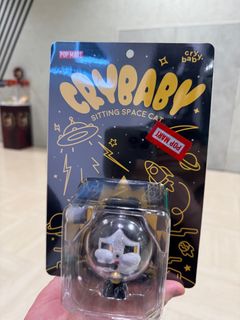 Pop Mart Crybaby Sitting Space Cat Figure (PTS Exclusive