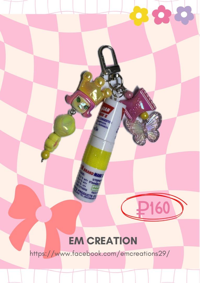 POYSIAN KEYCHAIN (Category: Character Goods) located in Navotas City. Submitted by emcreation (Listing ID 1388219990, Image 3). Description: ✨ THE ULTIMATE ANIK-ANIK FOR EVERY TITA ✨ POY-SIAN KEYCHAIN 🗝️💨 ✅ Price starts at ₱160 ✅ Limited designs (only 1 each!) ✅ Some designs at ₱180 can be recreated on the next batch ✨ Perfect for your bag, keys, or as a gift for fellow titas! 💕.