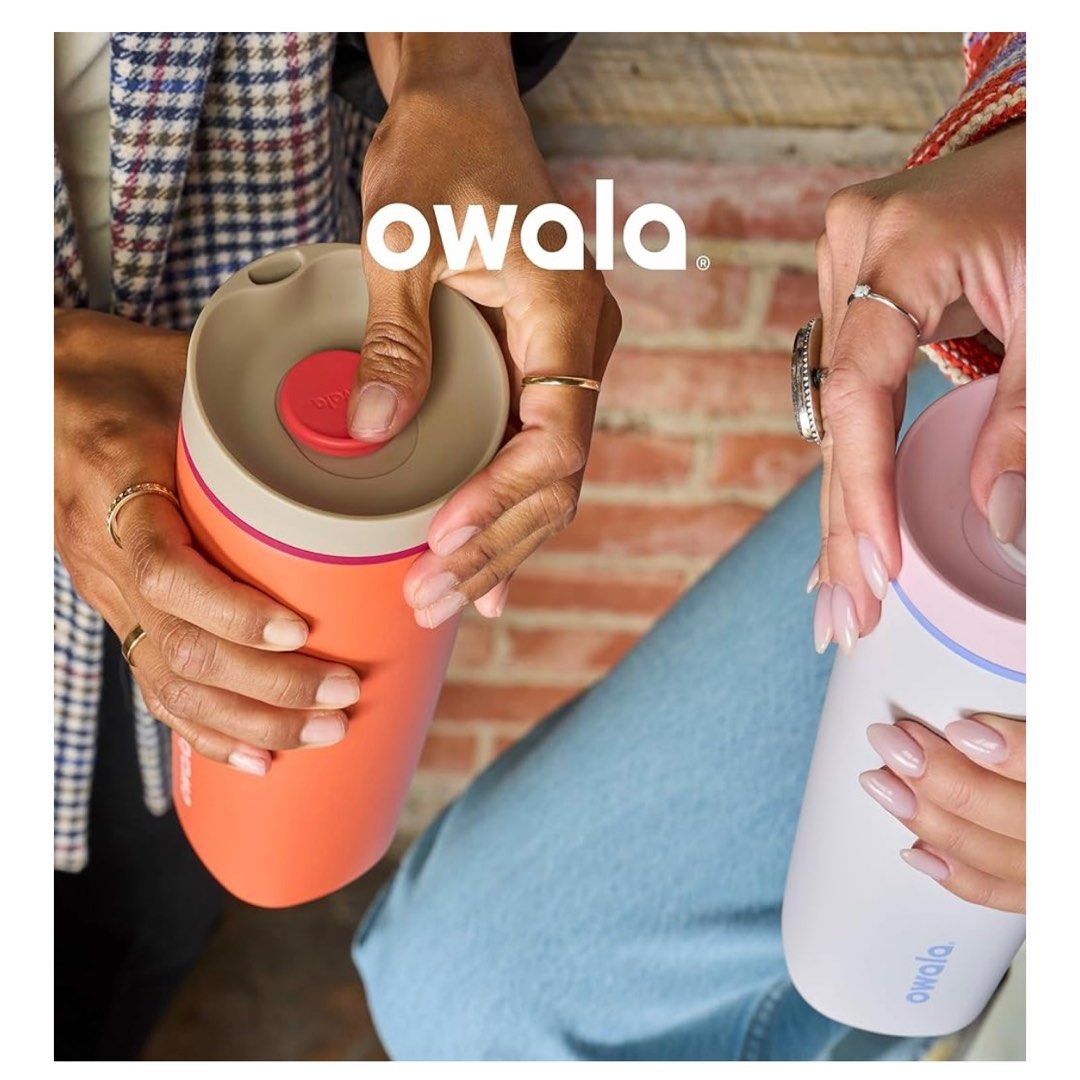 [preorder] Owala SmoothSip Slider 12oz / 20oz (Category: Water Bottles & Tumblers) located in Pasig City. Submitted by inah.budolera (Listing ID 1388125659, Image 1). Description: 12oz - 1,590 20oz - 1,899 12oz - 1,990 (ceramic coated interior) 20oz - 2,199 (ceramic coated interior) preorder please inquire first for color availability SmoothSip Slider spout offers an ultra-comfortable sip every time Slide-top spout design prevents splashes or spi