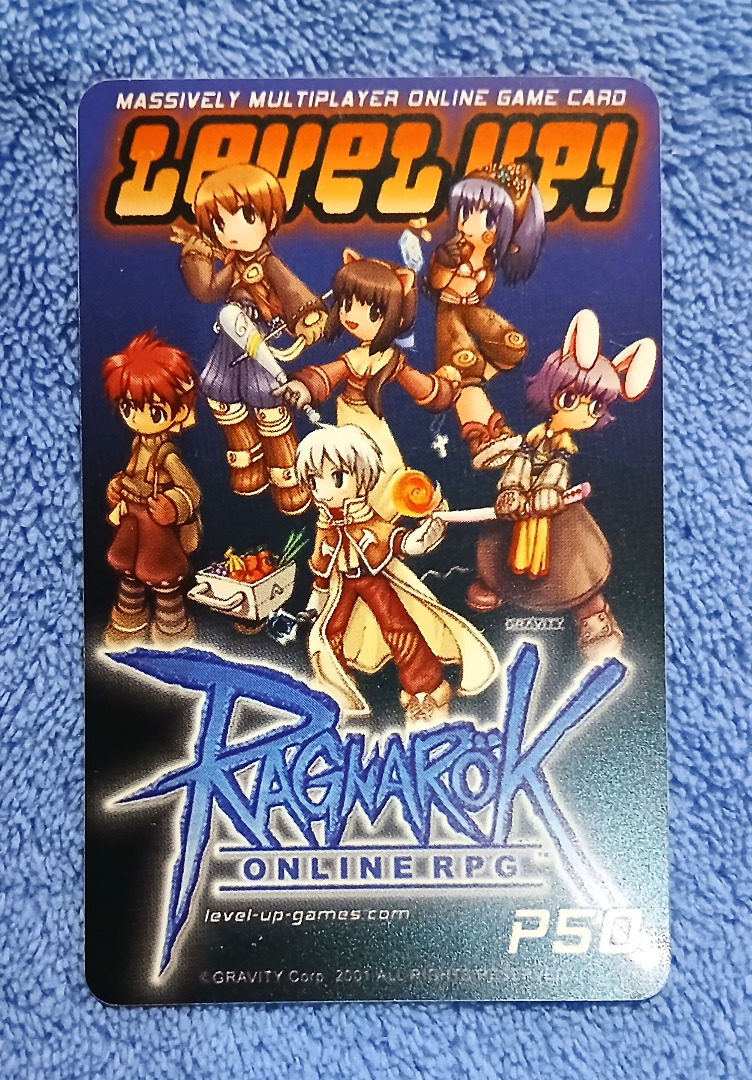 Ragnarok Online Level Up Games P50 Prepaid Card Design 1 (Used/Expired ...