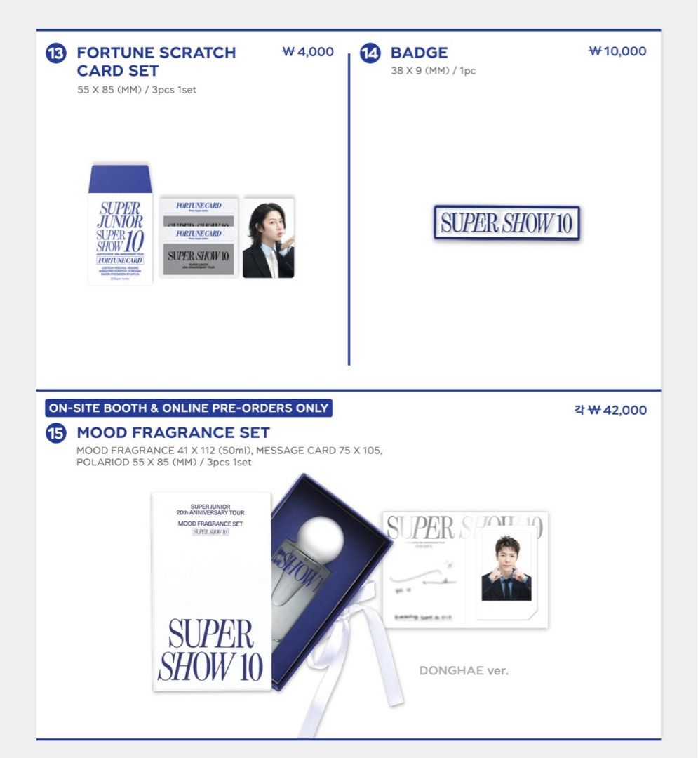 Super Junior Super Show 10 Official Merchandise, Hobbies & Toys