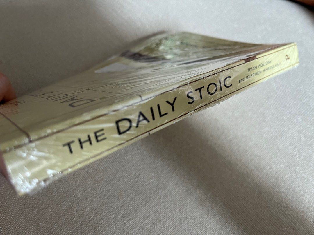 The Daily Stoic (Category: Storybooks) located in Makati City. Submitted by messbless (Listing ID 1388199823, Image 3). Description: Book filled with philosophical advice on managing anger, handling grief, determining success and more. RFS: already own a copy -self help book.