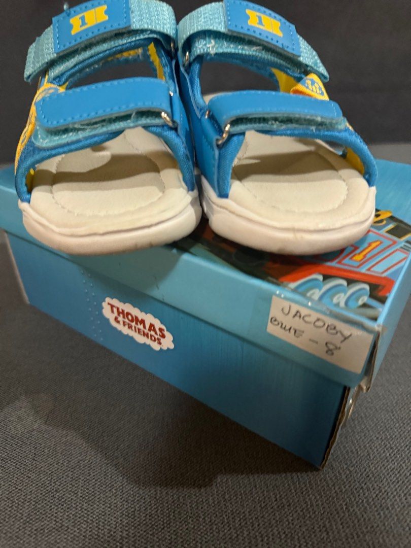Thomas & Friends Jacoby Sandals for Toddler (Category: Babies & Kids Fashion) located in Bulacan. Submitted by comkay (Listing ID 1388122739, Image 2). Description: Bought it for 1299 selling for 1100 Original Thomas & Friends Used only once RFS - doest fit my son. .