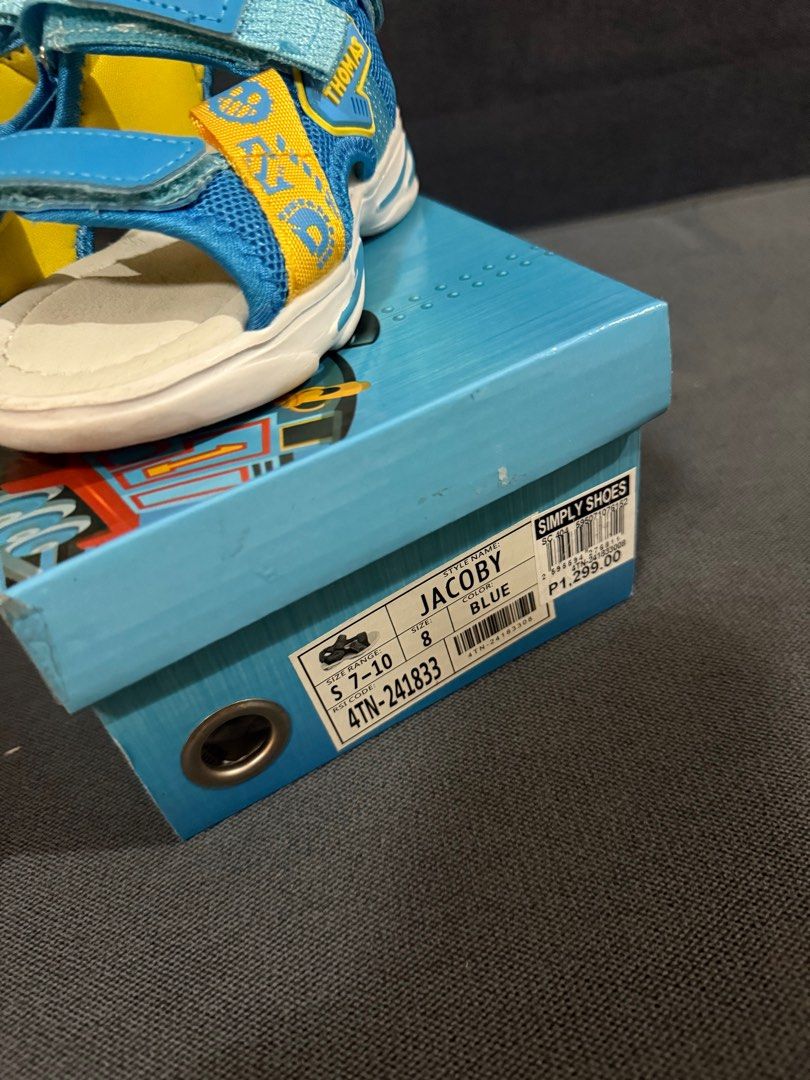 Thomas & Friends Jacoby Sandals for Toddler (Category: Babies & Kids Fashion) located in Bulacan. Submitted by comkay (Listing ID 1388122739, Image 3). Description: Bought it for 1299 selling for 1100 Original Thomas & Friends Used only once RFS - doest fit my son. .