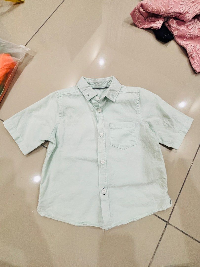 Mothercare brand Baby Shirt 18-24m (Mint colour) (Category: Babies & Kids Fashion) located in Hulu Langat. Submitted by theblissfulbabe (Listing ID 1388248244, Image 2). Description: Suitable for 24months old baby, up to 96cm Excellent condition *Self-collection only *or top up RM10 for postage fee within west Malaysia .