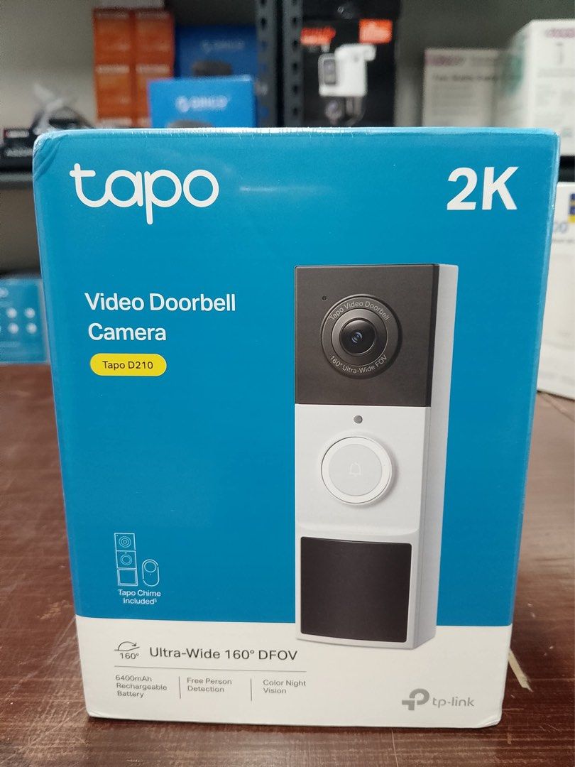 TP-Link Tapo D210 Battery Powered Smart Video Doorbell Camera (Category: Locks, Doors & Gates) located in Pasig City. Submitted by techubstoreandaccessories (Listing ID 1388168103, Image 3). Description: TP-Link Tapo D210 Battery Powered Smart Video Doorbell Camera Ready for Pick Up / Delivery ‼️ 📌 DETAILS: ✅Actual Picture Posted. ✅BRAND NEW & ORIGINAL. ✅7 Days Replacement for Factory Defects and 1year Warranty. (Terms and conditions apply) ----