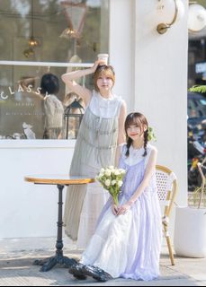 twosloth.co 透膚感暗直紋綁結layer（鼠尾草綠）64217366404225110