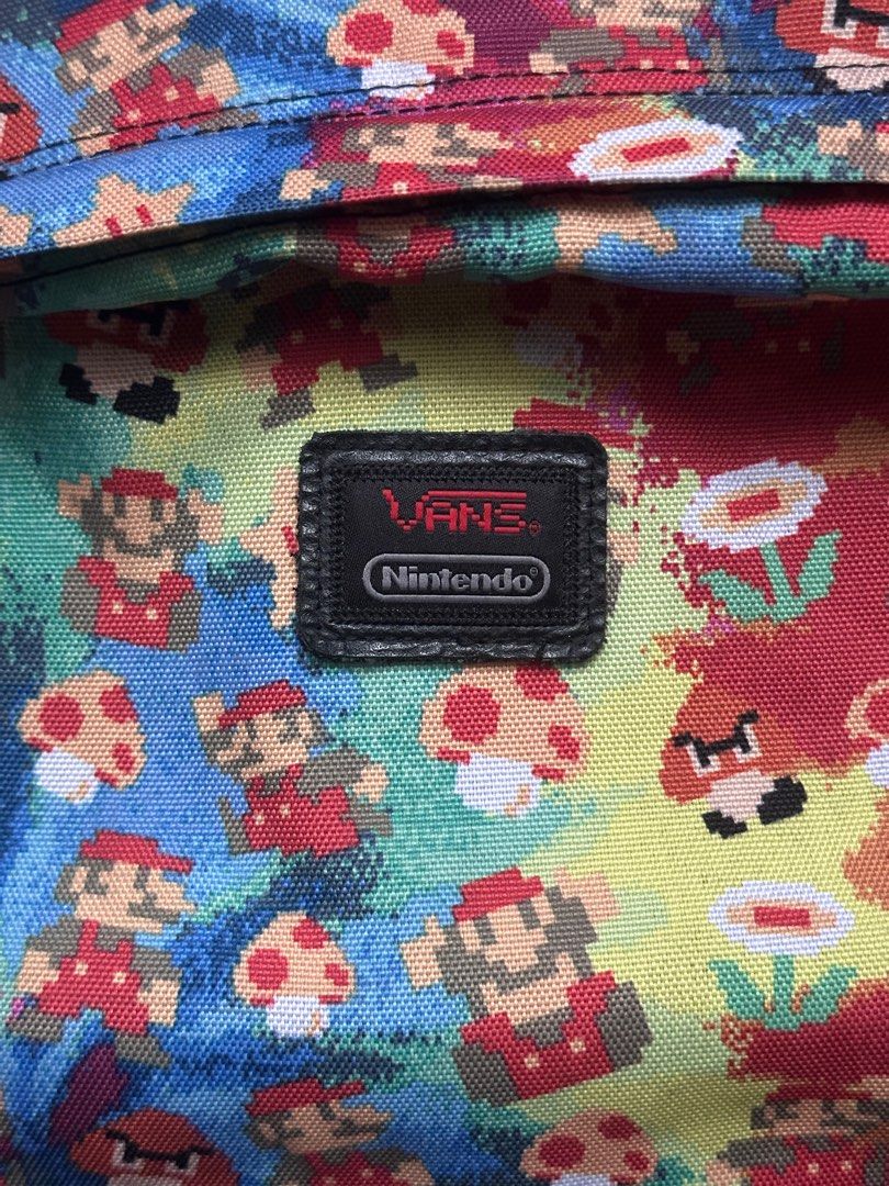 Vans x Nintendo Backpack (Category: Backpacks) located in Caloocan City. Submitted by kxvois (Listing ID 1388208579, Image 2). Description: Used twice only, no damages. Gcash MOP (PAY BEFORE SHIPPING) Lalamove only .