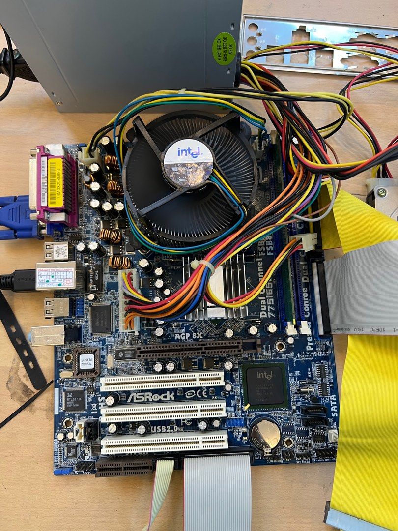 working windows xp combo set pci agp ide rs232 comport printer port ...