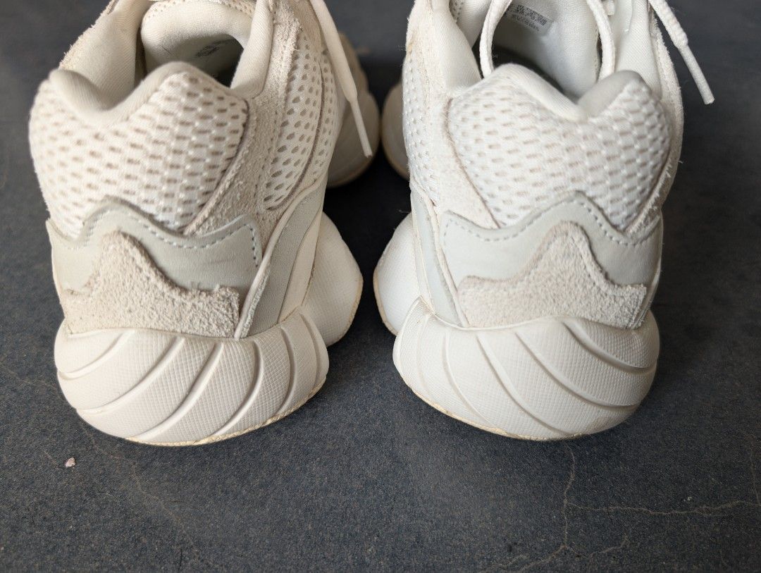 Yeezy 500 Bone (Category: Sneakers) located in Manila. Submitted by cappinjay (Listing ID 1388197530, Image 2). Description: Yeezy 500 Bone SIZE: US8.5 Condition: 8.5/10 No Box, Dirty Bought at Adidas ph.