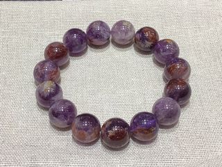 13m Natural Amethyst Phantom Bracelet #Crystal#NaturalGemstones#EnhanceWealthLuck#BoostMentorLuck#PurifyNegativeEnergy64235807441411110