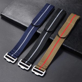 一條過魔鬼氈帆布錶帶編織尼龍手錶帶透氣 20mm/22mm B31 深水步門市任試 代用錶帶/錶帶/手錶帶/皮錶帶/皮帶/剛帶/大量款式64198186958082110