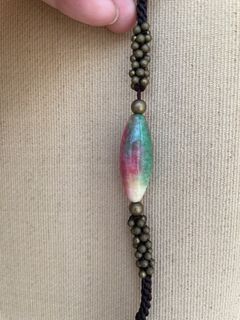 西瓜石 紅綠碧璽手鏈Beaded Stone Pendant Necklace64242862627203110