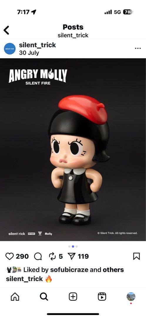 Angry Molly Silent Fire - PTS SG exclusive, Hobbies & Toys