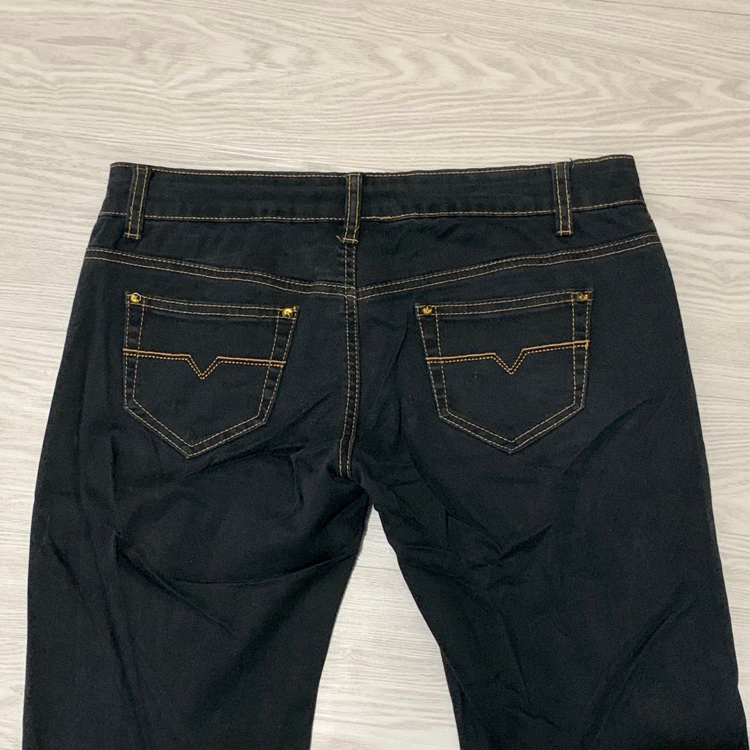 Black Low Waist Jeans (Category: Jeans) located in Magalang. Submitted by byali (Listing ID 1388493853, Image 2). Description: Bought in Italy Label: Miss Natalie Mode of Payment: - GCash - Meet-up.