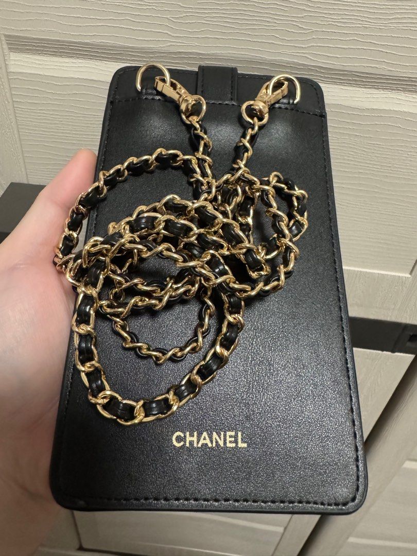 Chanel Phone sling (Category: Luxury Bags & Wallets) located in Caloocan City. Submitted by r_h_e_a10 (Listing ID 1388423772, Image 2). Description: bnew novelty can fit iphone promax with card slot .